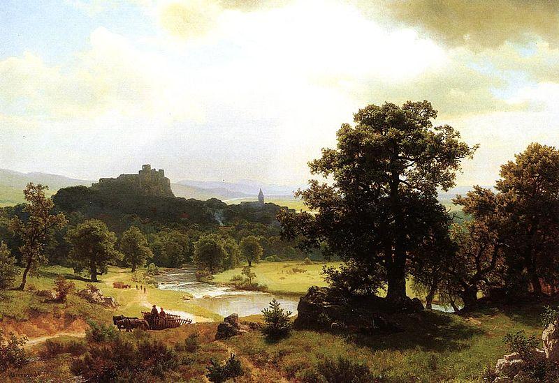 Albert Bierstadt Day-s_Beginning oil painting picture